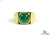 4.30 Carats Sugar Loaf Natural Emerald 18K Gold Men's Ring – May Birthstone Men Luxury Ring