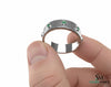 Men's Wedding Natural Emerald Band Ring In 14k Solid Gold Men's Gift Emerald Band