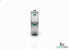 Men's Wedding Natural Emerald Band Ring In 14k Solid Gold Men's Gift Emerald Band
