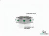 Men's Wedding Natural Emerald Band Ring In 14k Solid Gold Men's Gift Emerald Band