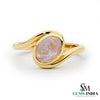 Oval Opal Bypass Ring – Modern Opal Engagement Ring