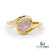 Oval Opal Bypass Ring – Modern Opal Engagement Ring