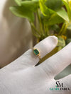 Minimalist Emerald Cut Emerald Gold Ring – Modern Bezel Setting (Copy)