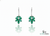 1.80 carat Marquise Shaped Genuine Emerald Leaf Drop Dangle Earrings