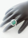 Cushion Cut Natural Emerald 2 carat Engagement Ring in 14K Gold Minimalist Fine Jewelry