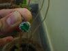 2.20 carat Genuine Emerald Heart Pendant with Diamond in 14K Gold