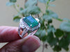 6.50 Carats Natural Zambian emerald and diamond cocktail ring for womans and girls