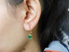 3 carats Emerald cut natural emerald stud earrings Rectangular Gemstone Drops