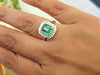 2.30( carat ) natural emerald cut gemstone ring in 14k Gold Unique Gemstone Gifts For her