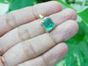 4.10 carat 14K Gold Emerald cut Natural Pendant Necklace Timeless Emerald Jewelry