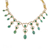 Romantic Natural Emerald Heart Necklace Green Gemstone with Diamond Frame Symbol of Love and Elegance