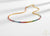 Rainbow Sapphire Tennis Necklace in 14k Gold Round Multi Sapphires Colorful Gemstone Choker for Women