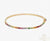 14K Gold Natural Rainbow Sapphire 4.20 carat Tennis Bracelet Round Cut Gemstones