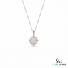 Natural Oval Opal and Diamond Pendant – Romantic Jewelry Gift For Her