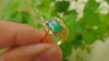 Elegant 3.50 carat Cushion Cut Natural Emerald And Diamond Statement Ring In 14K Gold