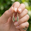 7,80 ct dunkelgrüne Statement-Ohrhänger mit großen sambischen Smaragden im Smaragd- und Ovalschliff, 18 Karat Gold, Smaragdohrringe, ovale Smaragdstifte (Kopie)