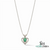 Natural Emerald Oval Heart Pendant - Fine Jewelry Gift