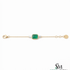 Emerald Cut Emerald Diamond Bracelet - Luxury Birthstone Jewelry