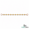 Natural Pear Cut Citrine & Diamond Halo Tennis Bracelet - November Birthstone Jewelry