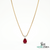 Timeless Pear Shape Ruby Necklace for Birthday Anniversary and Valentine Gift