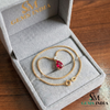 Timeless Pear Shape Ruby Necklace for Birthday Anniversary and Valentine Gift