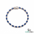 Pear-Cut Blue Sapphire Tennis Bracelet with Diamond Accents - September Birthstone Gift