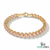 Morganite Gemstone Tennis Bracelet - Anniversary Gift for Her
