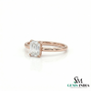 Timeless Emerald Cut Lab Grown Diamond Ring - Elegant Solitaire Engagement Jewelry