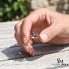 Vintage-Inspired Marquise Blue Sapphire & Diamond Cluster Ring- Minimalist Jewelry Gift