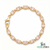 Oval Morganite Bracelet for Women - Birthday Gift for Her