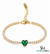 Natural Emerald Heart Center Stone Tennis Bracelet - Gift for Her