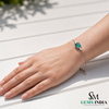 Emerald Cut Emerald Diamond Bracelet - Luxury Birthstone Jewelry