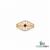 Oval Ruby Diamond Halo Ring- Vintage Art Deco Inspired Jewelry