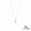 Double Pear Opal Infinity Pendant – Elegant Opal Diamond Drop Jewelry