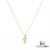 Double Oval Opal Pendant – Minimalist Opal Drop Pendant for Women