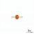 Natural Orange Citrine Oval Cut Halo Ring with Diamond Accents - Engagement Ring