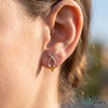 Unique Heart Cut Citrine Earrings With Intertwined Gold Design – Fine Jewelry For Her