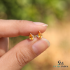 Pear Cut Natural Citrine Earrings – Minimalist Stud Earrings & Gift For Her
