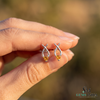 Unique Heart Cut Citrine Earrings With Intertwined Gold Design – Fine Jewelry For Her
