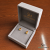 Pear Cut Natural Citrine Earrings – Minimalist Stud Earrings & Gift For Her