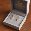 Heart Cut Citrine Drop Earrings With Diamond Accents – Statement Earrings For Women