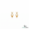 Unique Heart Cut Citrine Earrings With Intertwined Gold Design – Fine Jewelry For Her