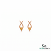 Unique Heart Cut Citrine Earrings With Intertwined Gold Design – Fine Jewelry For Her