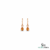 Pear Cut Citrine Drop Earrings – Elegant Dangle Gemstone Jewelry Gift For Her