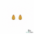 Pear Cut Natural Citrine Earrings – Minimalist Stud Earrings & Gift For Her