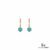 Turquoise Flower Drop Earrings For Woman- December Birthstone Jewelry