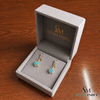 Turquoise Flower Drop Earrings For Woman- December Birthstone Jewelry