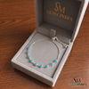 Round Cut Turquoise Cabochon Bracelet – Timeless Fine Jewelry For Her