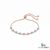 Round Cut Turquoise Cabochon Bracelet – Timeless Fine Jewelry For Her