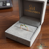 Elegant Marquise Emerald Leaf Branch Ring - - Unique Statement Jewelry